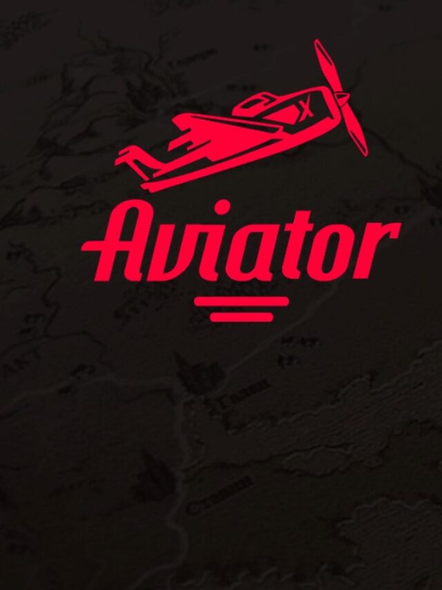 Logo do Aviator sobre um fundo preto