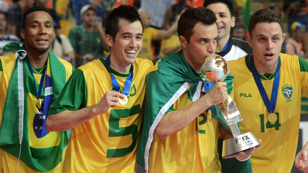 seleção brasileira de futsal tem alguns dos melhores jogadores