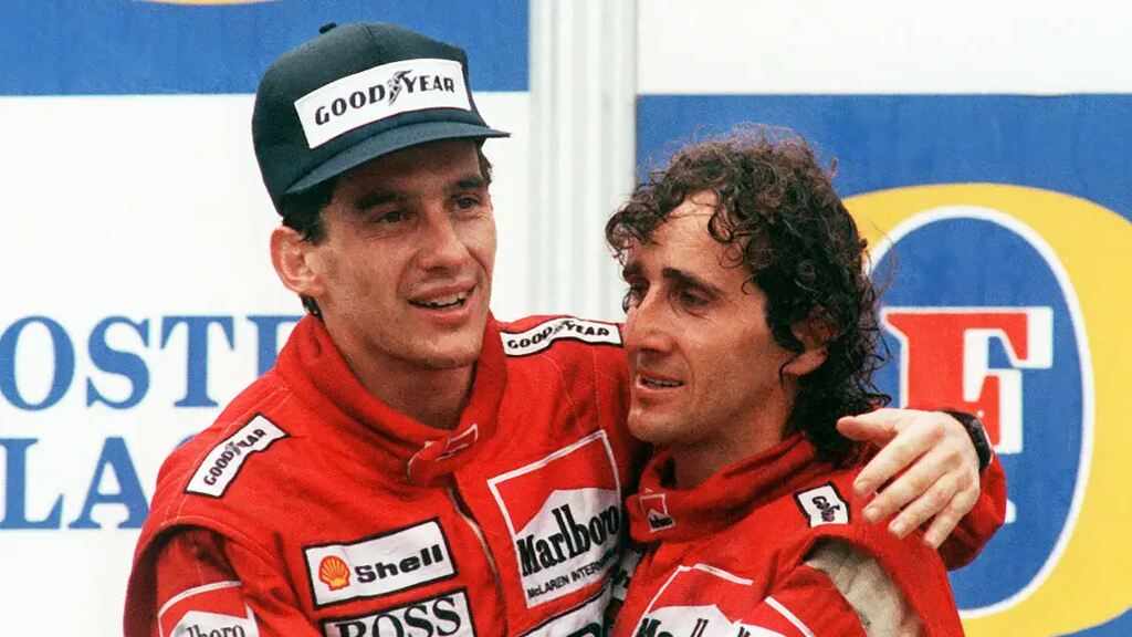 senna ao lado de prost, que sempre está na lista de quem foi o maior rival de ayrton senna