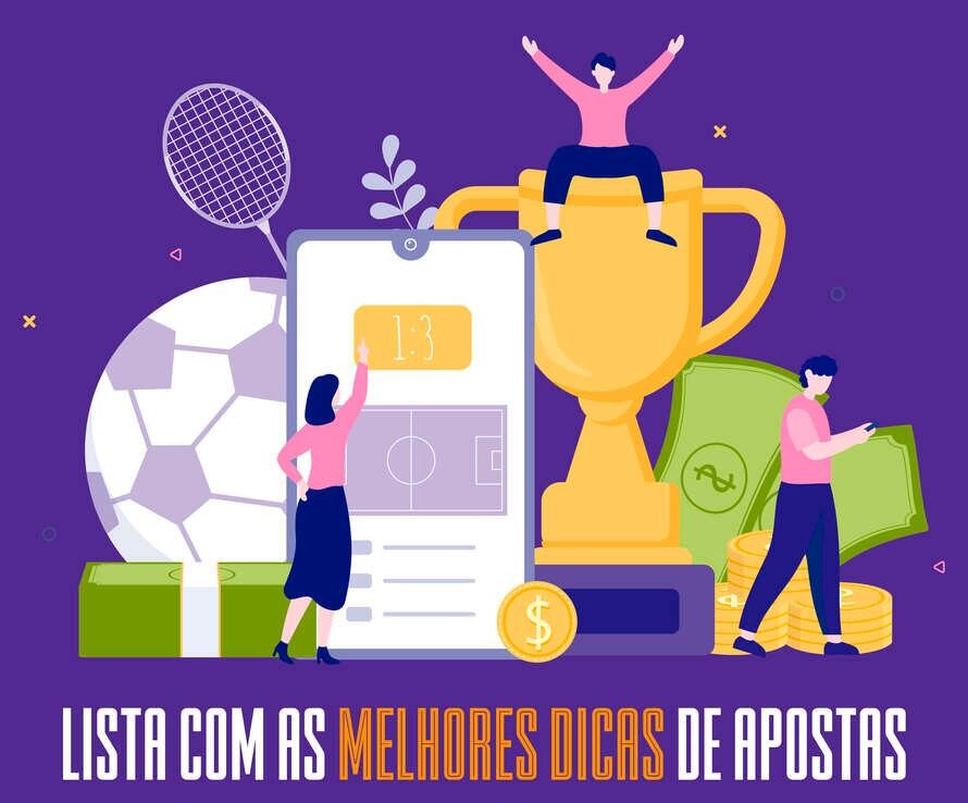 capa de representação gráfica de dicas de apostas esportivas