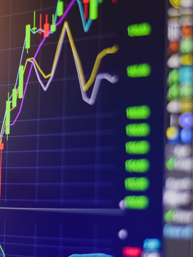 Stop Loss: gráfico na tela de um computador