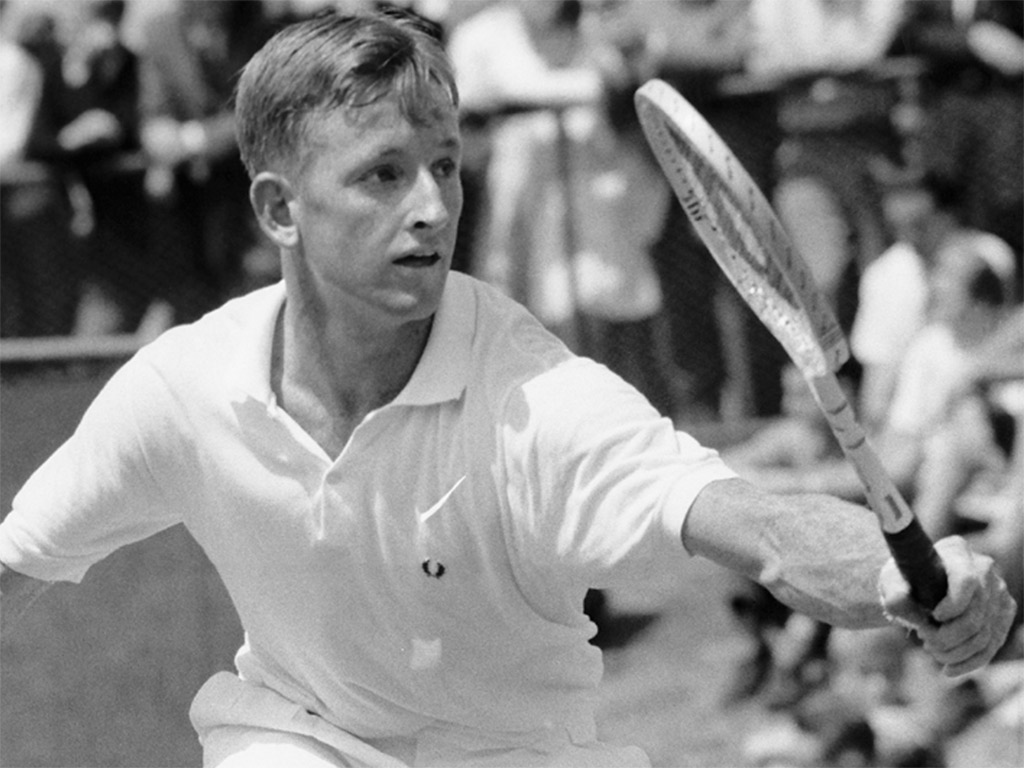 Rod Laver em ação - Divulgação tennis.com.au