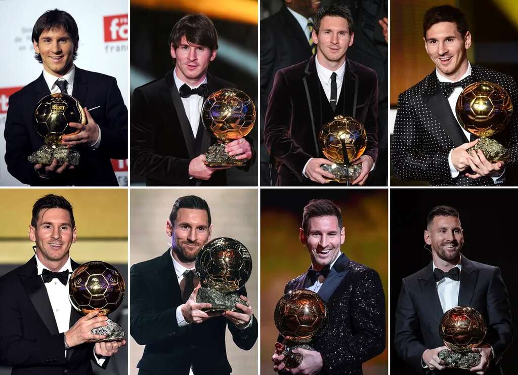 Lionel Messi é dono de oito bolas de ouro, que contribuem para suas estatísticas absurdas