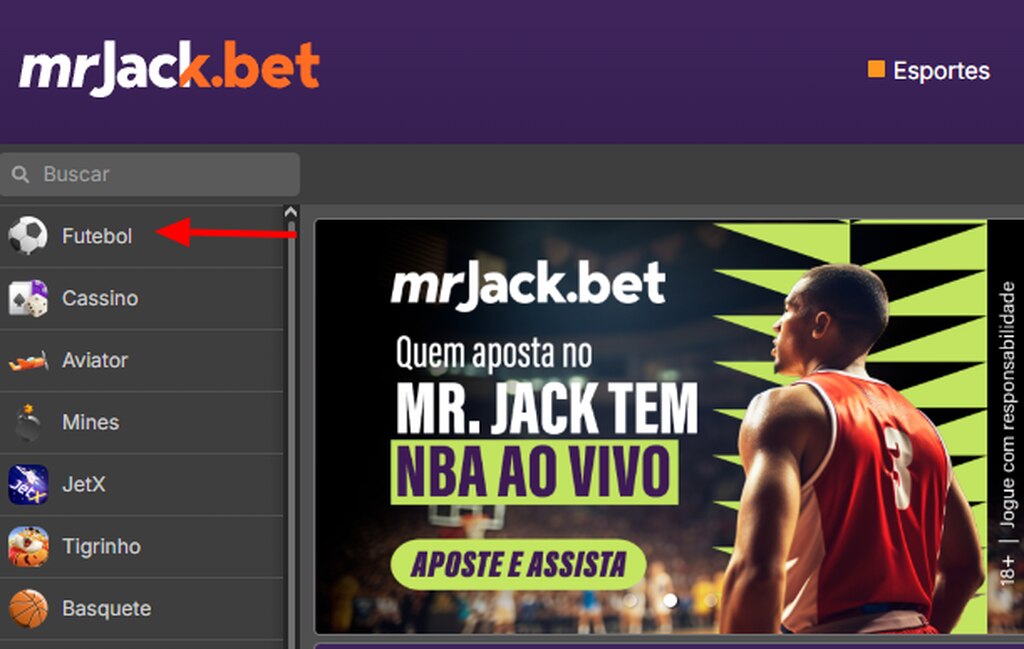 print do site de aposta de jogo de futebol