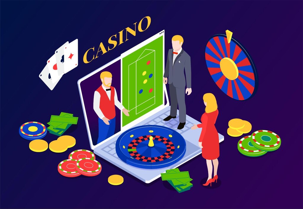 arte de jogos de poker, representando o gerenciamento de banca de cassino