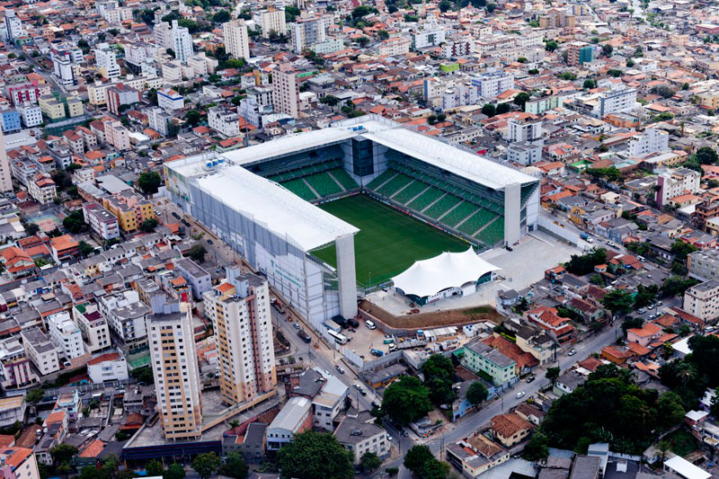 Estádio Independência (Estádio Raimundo Sampaio), a casa do América-MG - Reprodução/Estadios.net