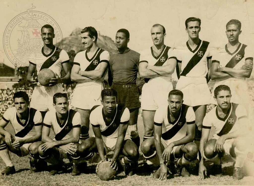 Jogadores do elenco do Vasco campeão do Campeonato Sul-Americano dos Campeões de 1948