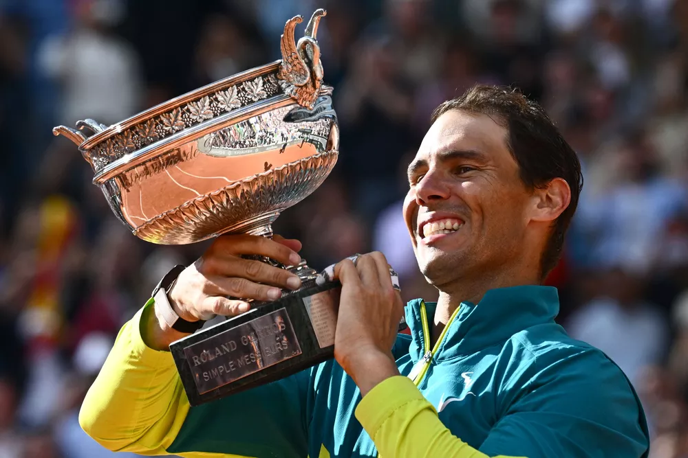 Rafael Nadal é o maior vencedor de Roland GArros com 14 títulos - Reprodução/AFP