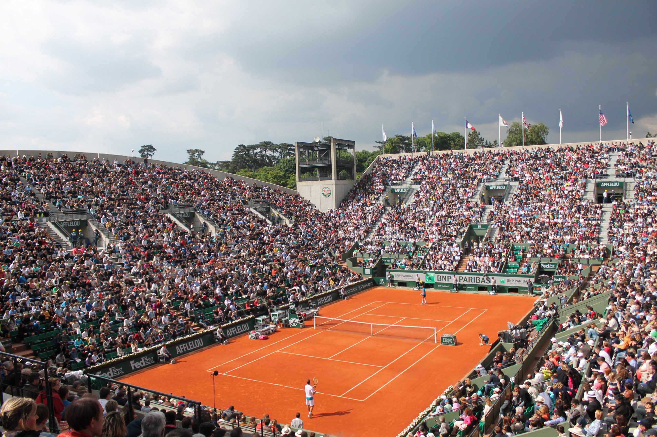 A quadra Suzanne Lenglen será usada na fase de qualificação de Roland Garros 2024 - Reprodução/Antoine du Chastel