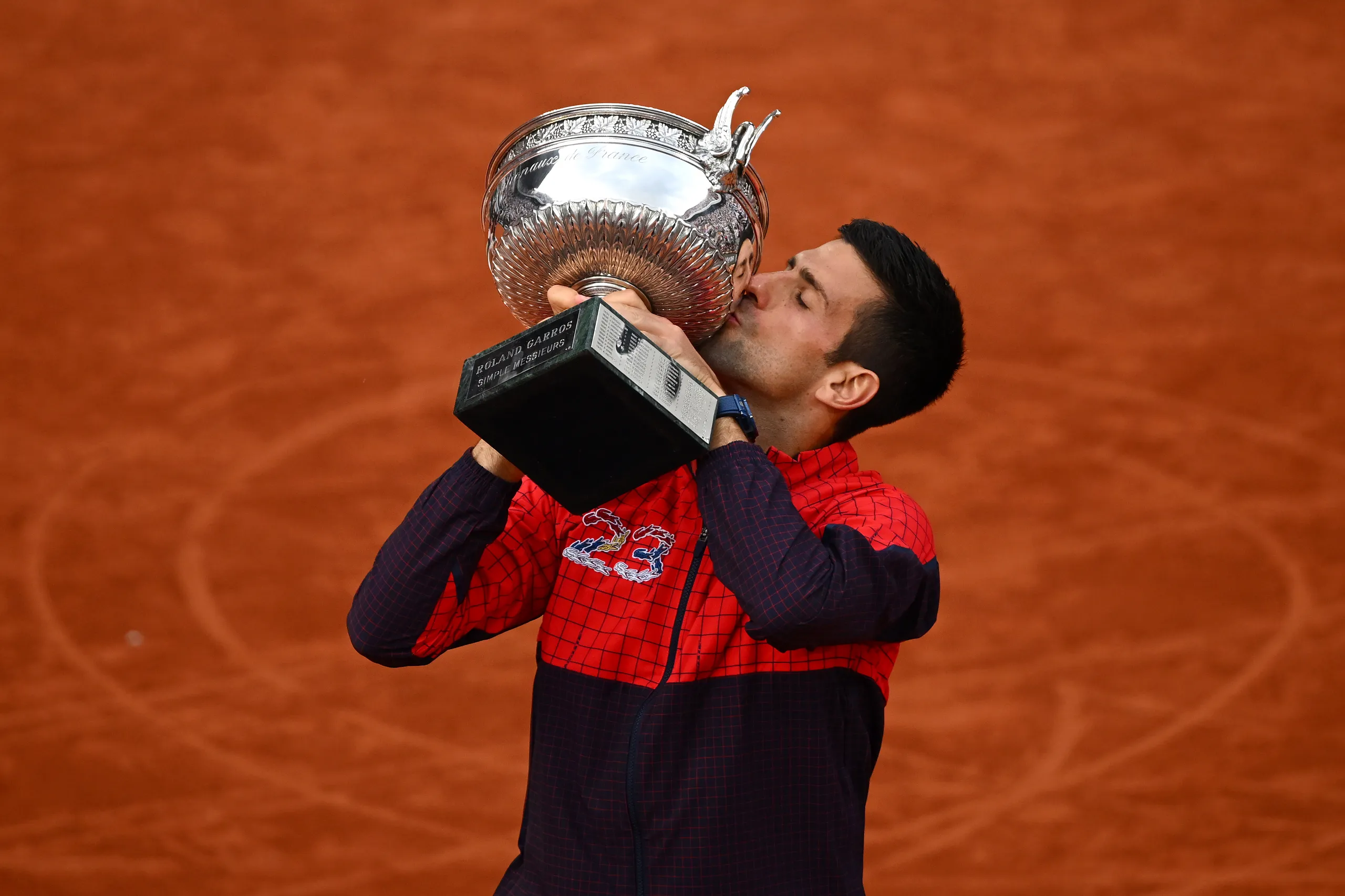 Novak Djokovic é o grande favorito a vencer Roland Garros 2024 no torneio masculino simples - Reprodução/Getty Images