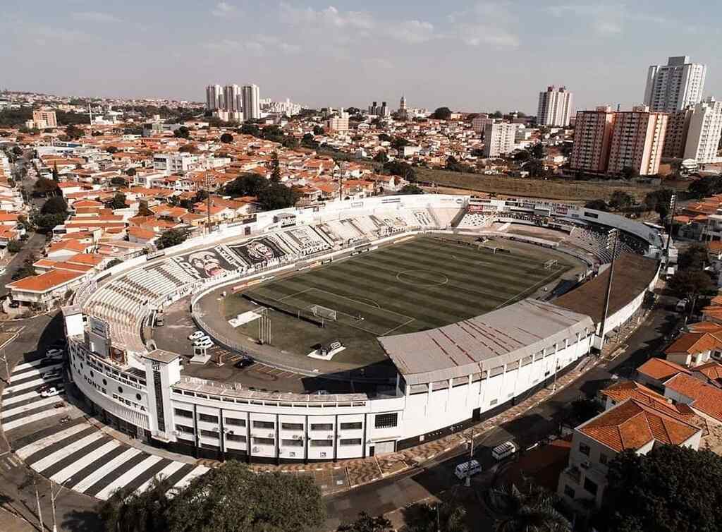 Estádio Moisés Lucarelli, a casa da Ponte Preta, visto de cima.