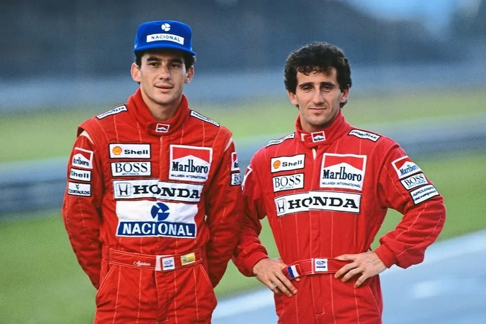 Ayrton Senna e Prost lado a lado - Foto: Reprodução 