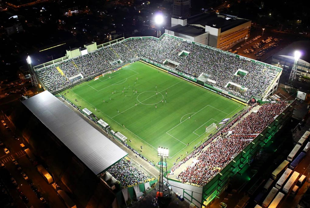 A Arena Condá é a casa da Chapecoense - Reprodução/Chapecoense