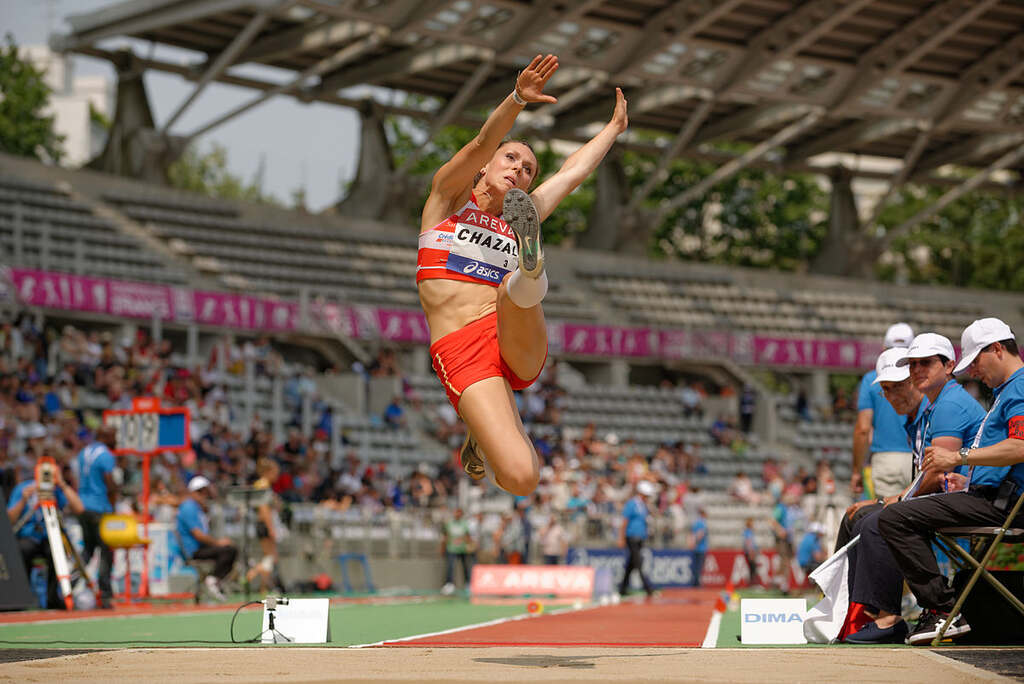 Atleta competindo no atletismo, um esporte com ótimas opções de aposta