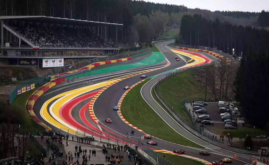 Imagem da pista de corrida do GP da Bélgica