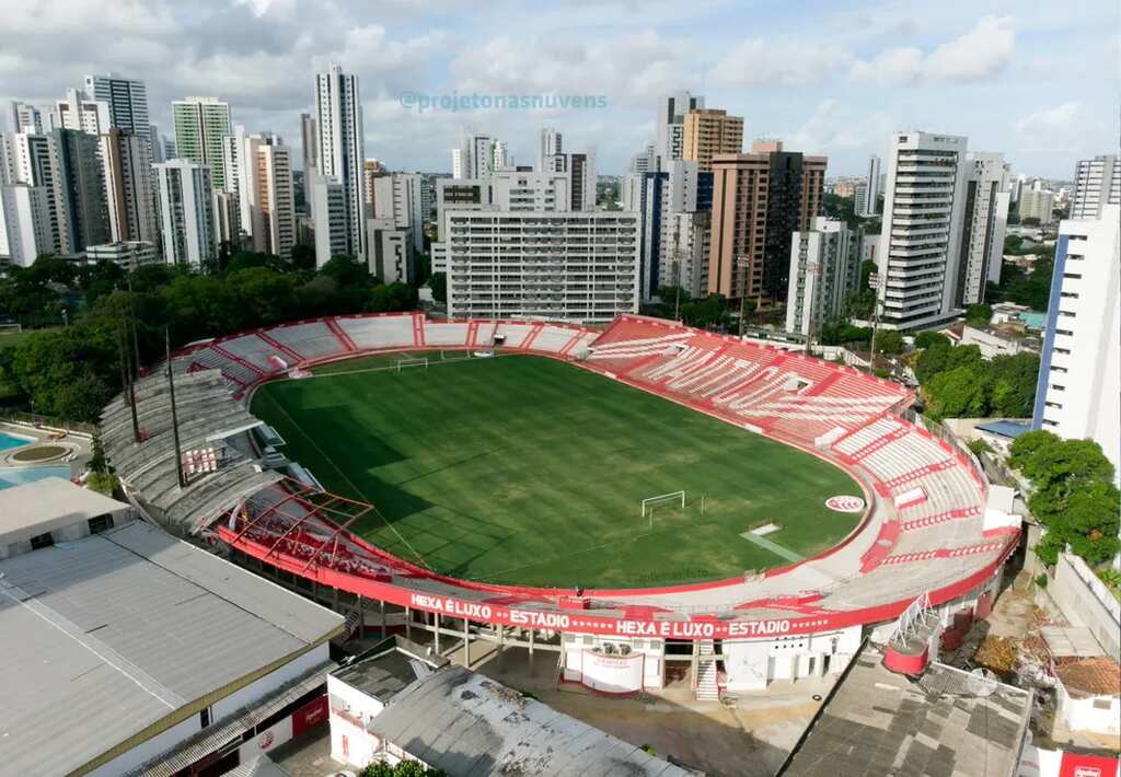 Imagem do estádio dos Aflitos, casa do time Náutico