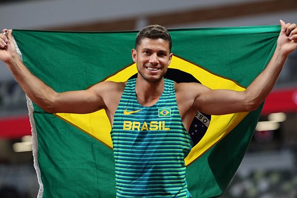 Imagem do atleta olímpico brasileiro Thiago Braz