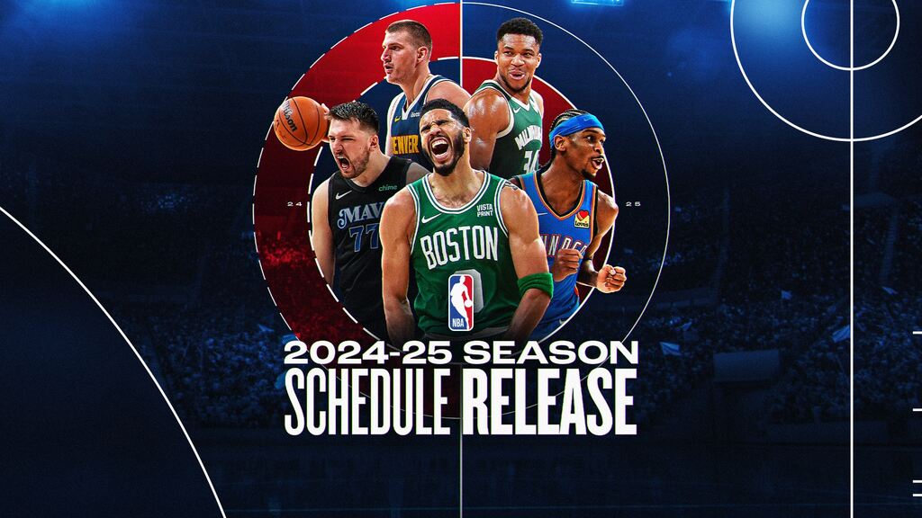 representação gráfica do anúncio do calendário de quando começa a nba 2024 2025