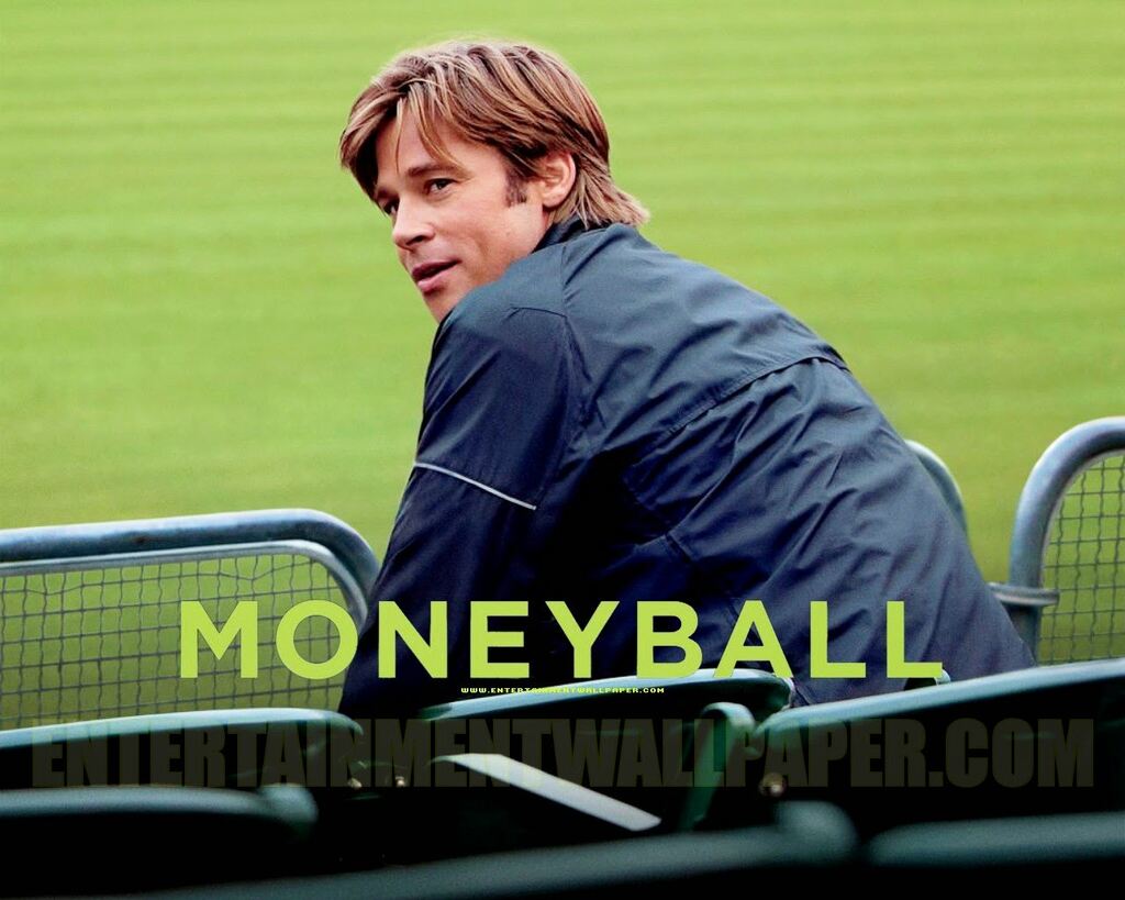 brad pitt em moneyball. o personagem utilizou o sabermetrics beisebol