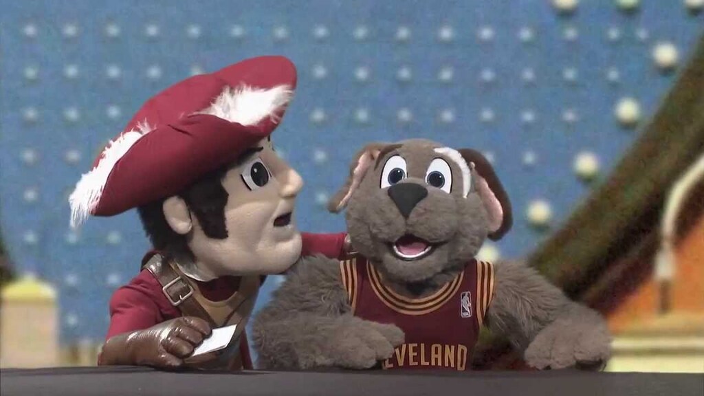 os mascotes vestidos do cleveland cavaliers historia