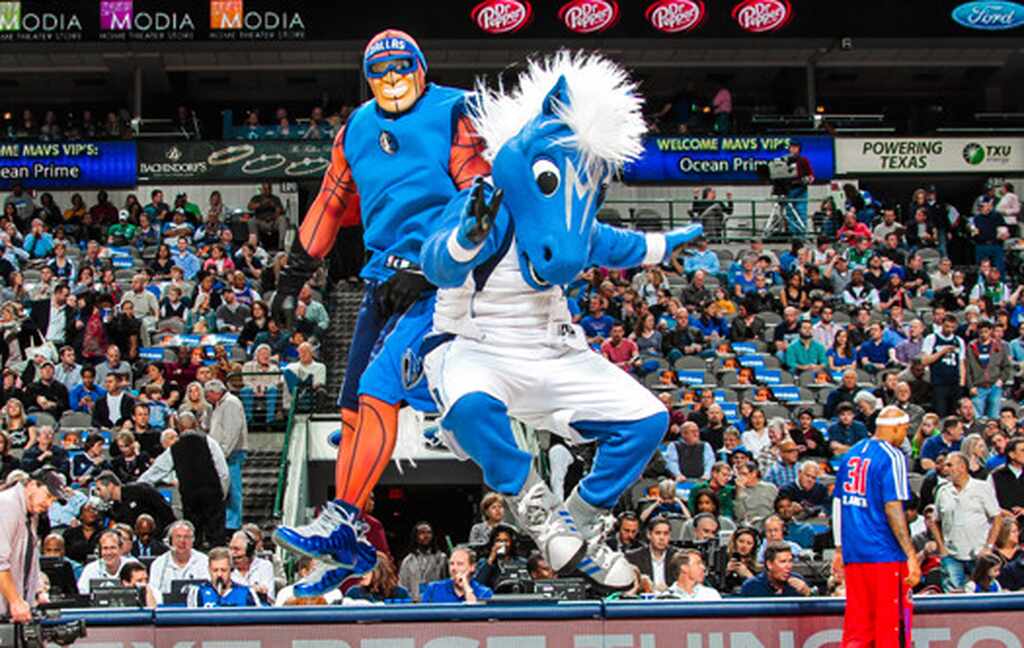 mascote do dallas mavericks, que faz parte da história Dallas Mavericks