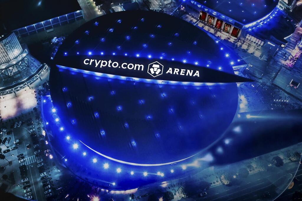 crypto arena vista de cima, o estádio que compõe a historia dos lakers