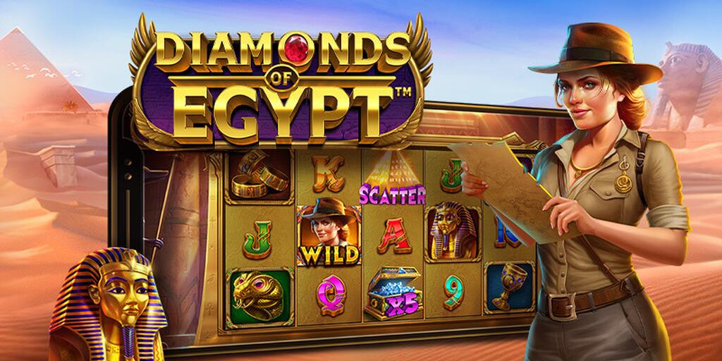 logo do jogo diamonds of egypt