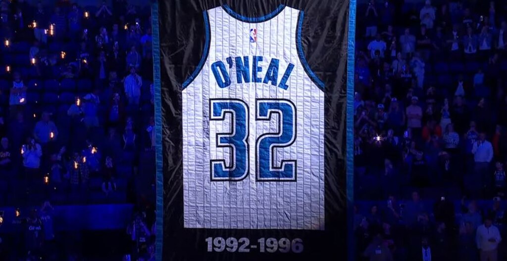 camisa do shaquille oneal do orlando magic historia