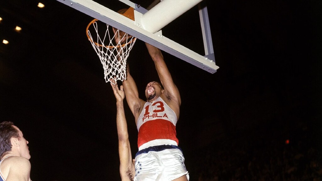 wilt chamberlain, do Philadelphia 76ers historia, um dos maiores idolos da franquia