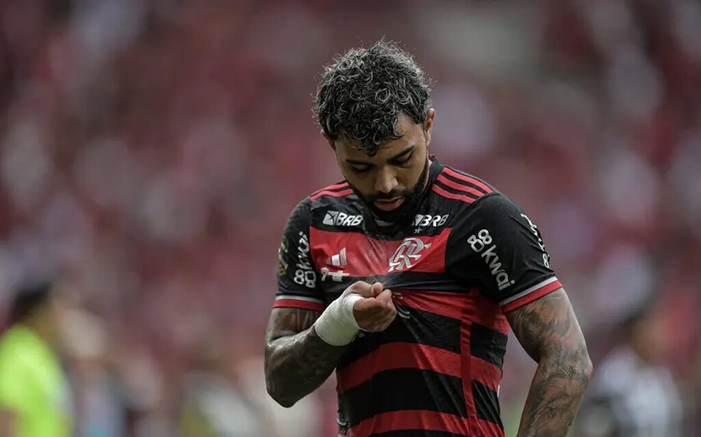 gabigol, do flamengo, em campo. o jogador é um dos mais falados no quesito pre contratacao brasileiro