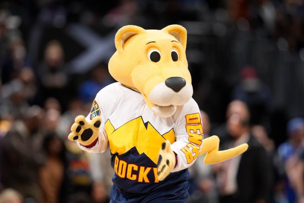 mascote do denver nuggets historia em quadra