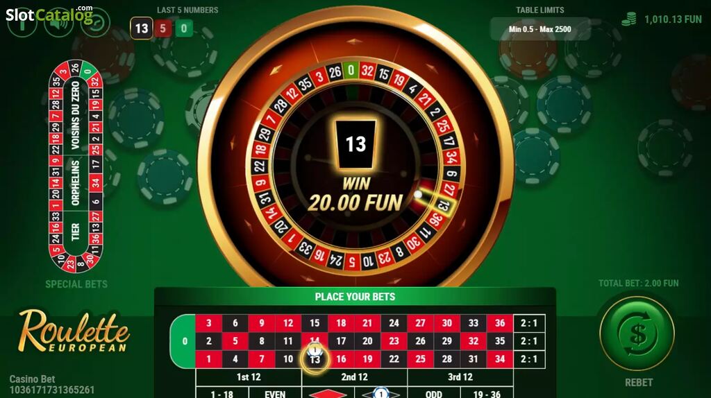 por dentro do jogo european roulette