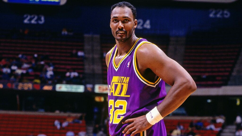 karl malone, que jogou pelo utah jazz historia, em quadra