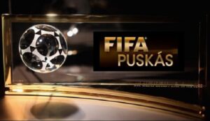 logo do trofeu puskas, da fifa