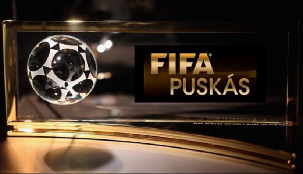 logo do trofeu puskas, da fifa